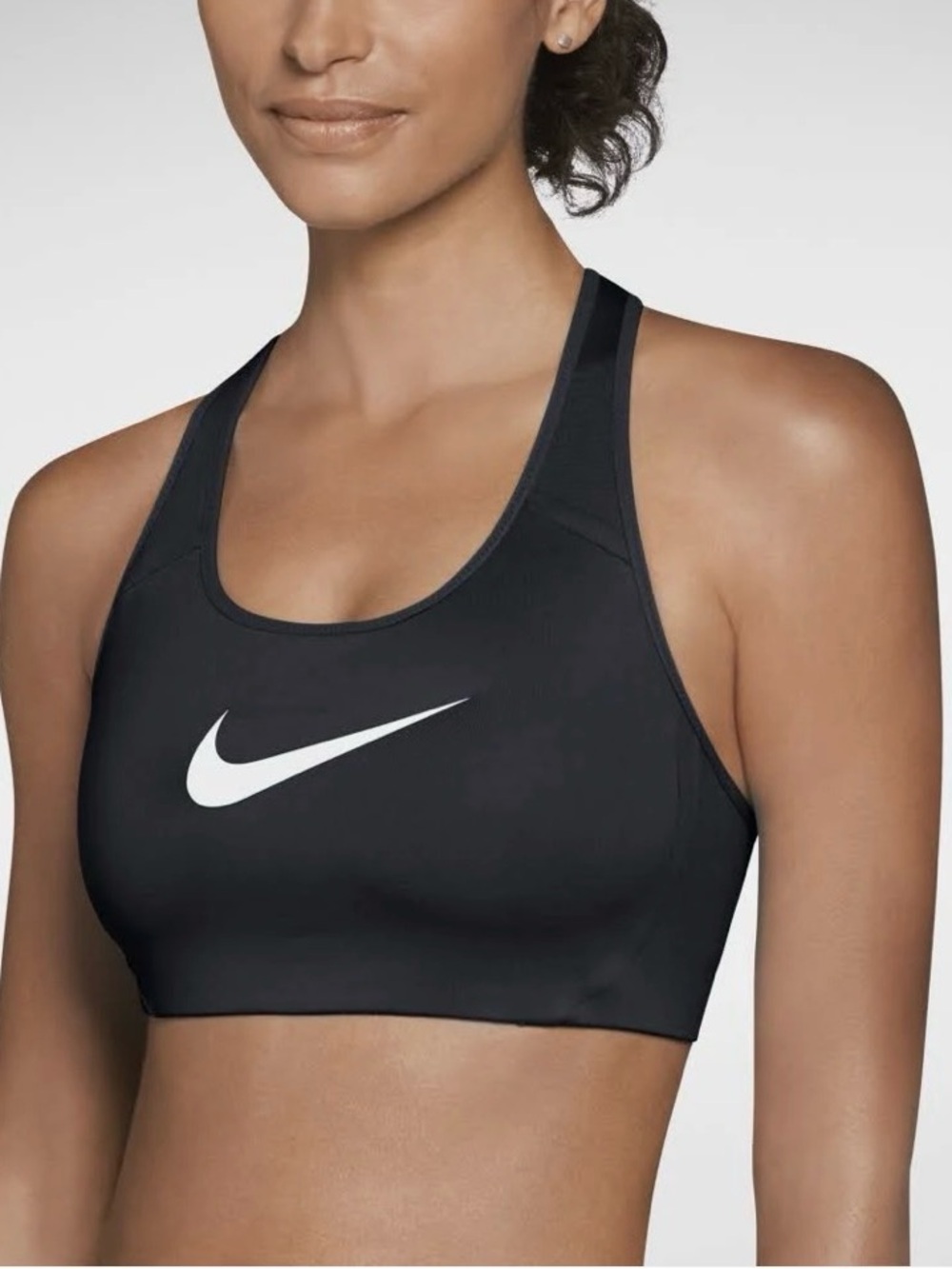 Nike Racerback Sports Bra, Black